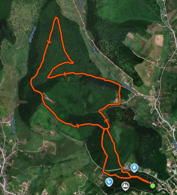 Hartă traseu 10 km, Schullerwald